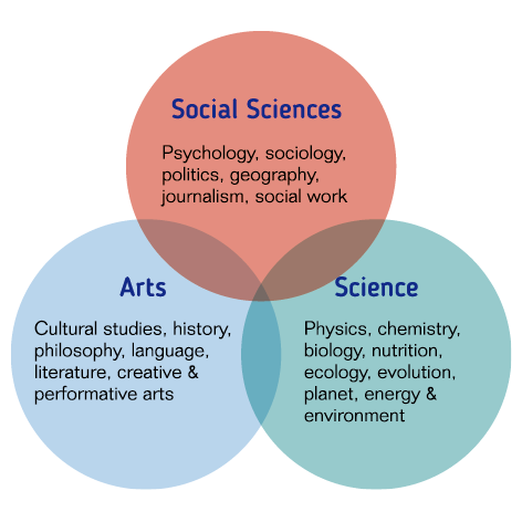 社會科學、藝術和科學信息圖