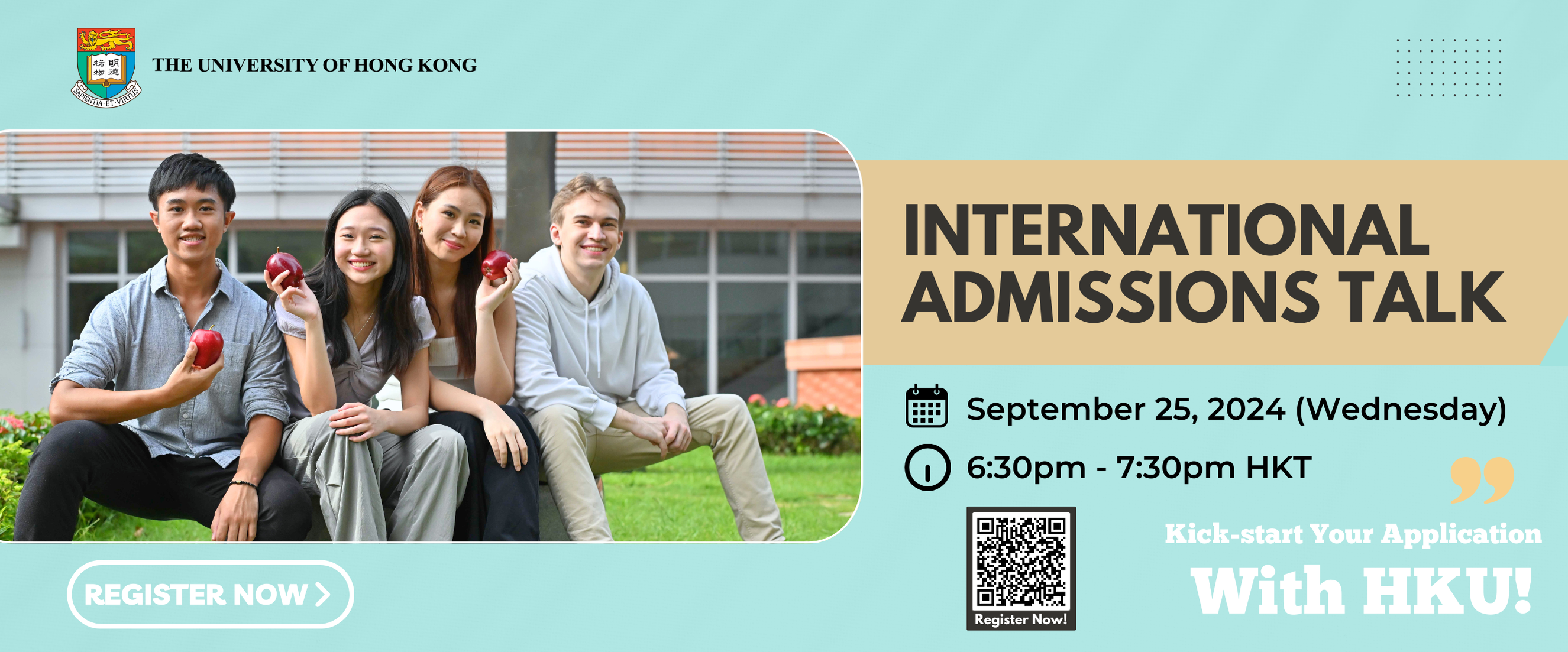 International Admissions Talk Banner