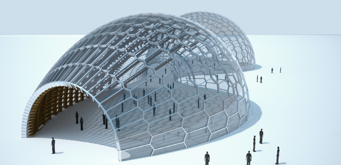 Hexagonal mesh architecture model