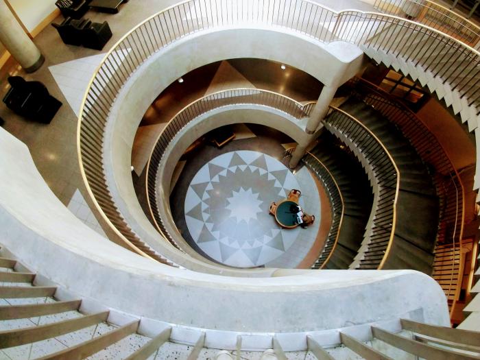 Empty staircase at UC Berkeley