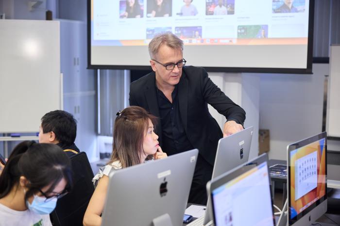 Professor teaching