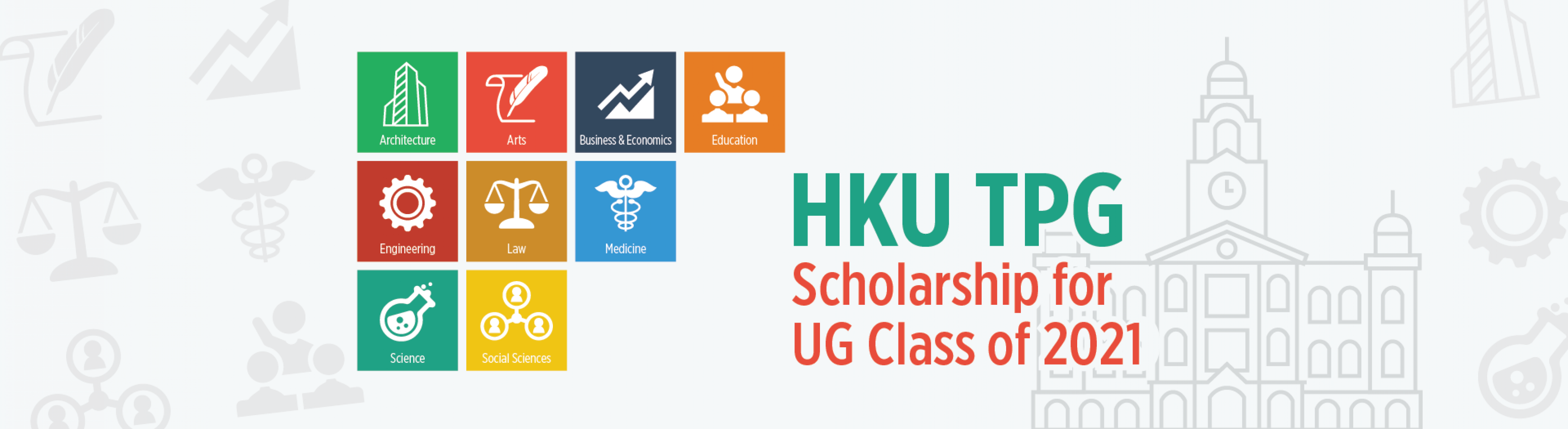 HKU TPG Scholarship for UG Class of 2021